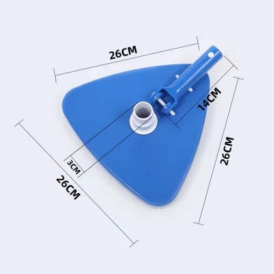 Swimming pool vacuum head